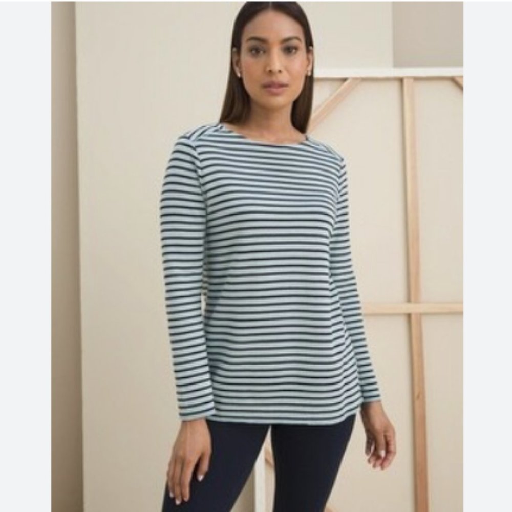 Chico's Zenergy Striped Top Size XS
